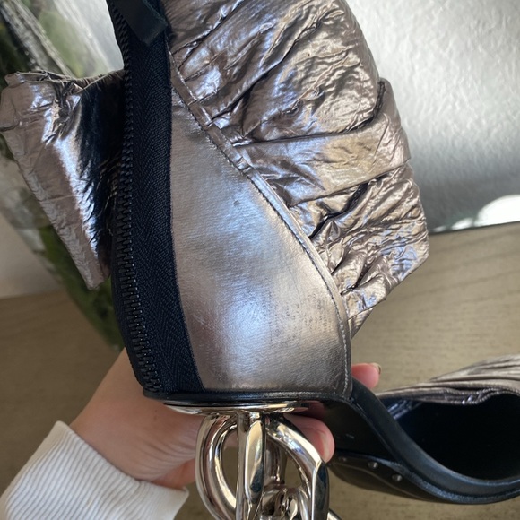 Balmain Ivy Wrap Chain Heel Sandal Runway shoe 38 preloved - Picture 11 of 17